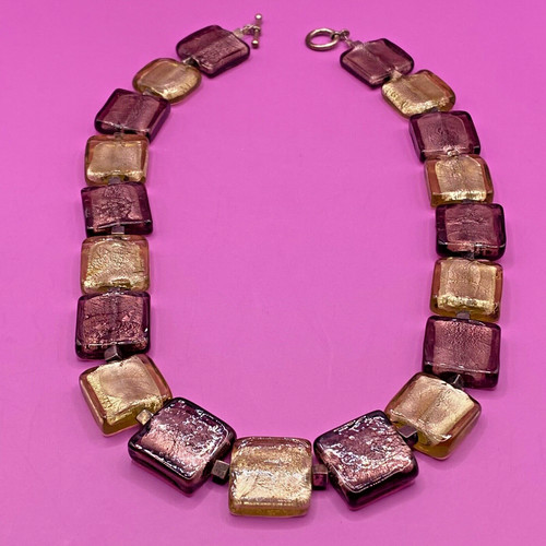 Vintage venetian murano foiled - murano,