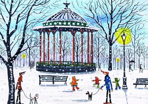 Print clapham bandstand - print,
