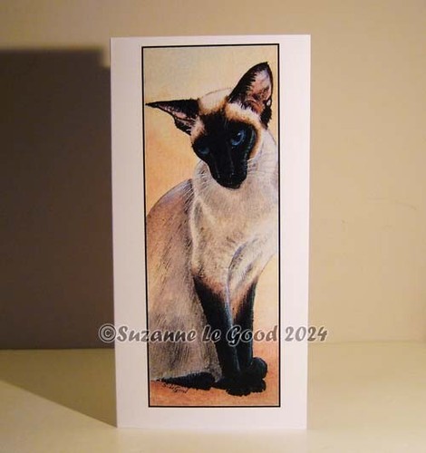 Siamese cat art - siamese,