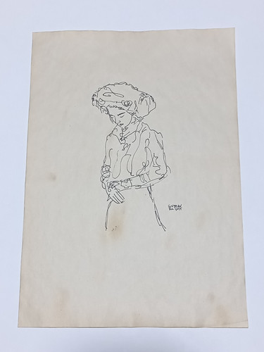 Gustav klimt drawing paper - gustav,