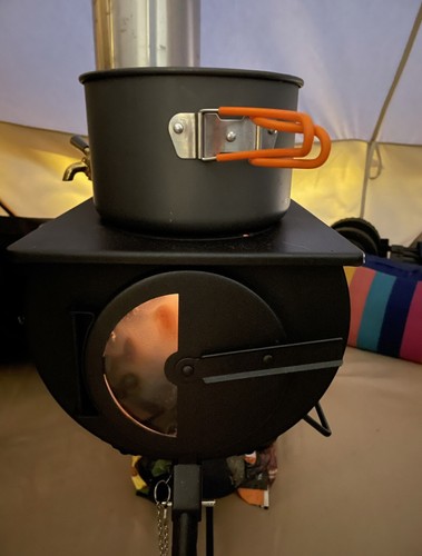 Log burning stove - log,