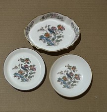 THREE Wedgwood Kutani Crane