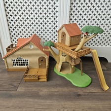 Sylvanian Families Adventure Tree House And Log Cabin House