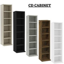 CD Storage Cabinet Display Media Storage Shelf Organiser Engineered Wood Vidaxl