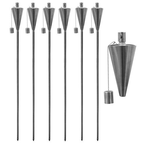 Metal garden torches - metal,