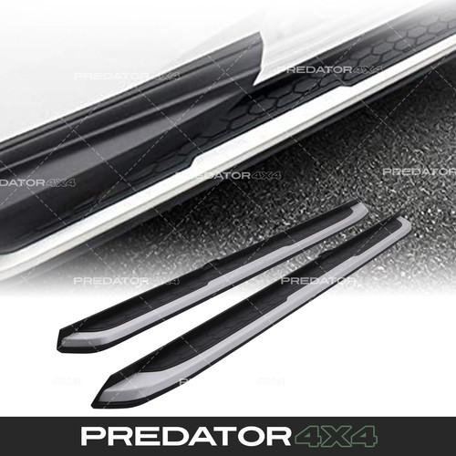 Black silver side steps - black, &