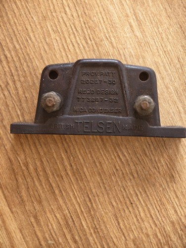 Antique telsen mica condenser - antique,