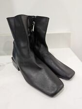 ZARA LEATHER HIGH BLOCK HEEL