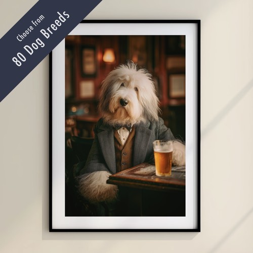 Funny dog drinking beer the - drinking,