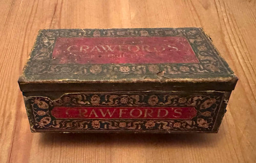 Vintage crawford biscuit - vintage, tin