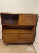 Retro Vintage Mid Century Schreiber Sideboard Cocktail Drink Cabinet Unit Teak  