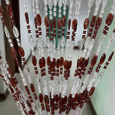 Beaded Acrylic Door Curtain Summer Blind Hanging Fly Screen Curtain 195x100cm