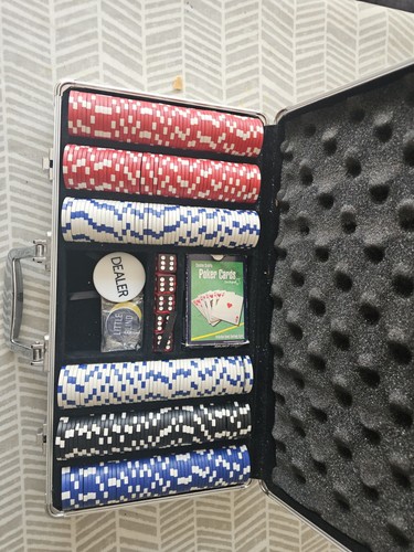 Poker chip set - chip, carry