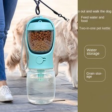 Portable Dog Cat Water Bottle with Storage Food and Water Containerfor Puppy Pet