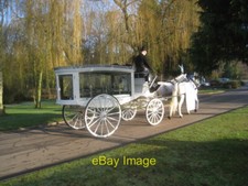Photo 6x4 Horse-drawn hearse, Woodlands Crematorium Scunthorpe Not a comm c2013