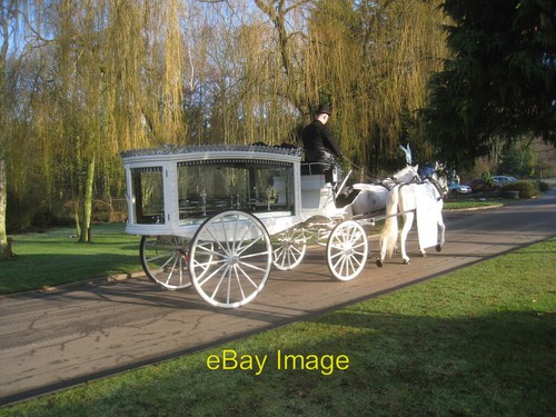 Photo 6x4 horse drawn - 6x4, hearse