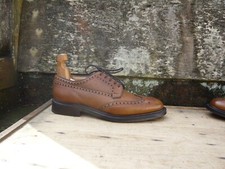 CHURCH’S BROGUES SHOES BROWN TAN LEATHER BROOKLAND UK8 MENS WORN ONCE