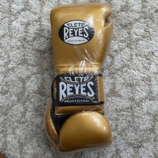 NEW Cleto Reyes GOLD Boxing Gloves 16oz 