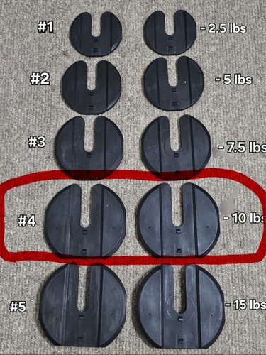 Used pair bowflex 1090 - used,