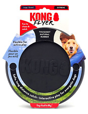 KONG Extreme Flyer LARGE 9" Soft Rubber Frisbee Dog Fetch Toy