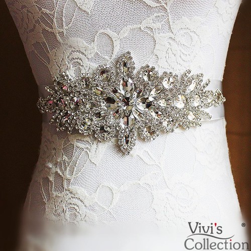 Crystal belt bridal rhinestone - crystal,