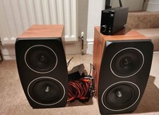Jamo C93 Dark Apple Wood Speakers Excellent Condition Working Order Boxed