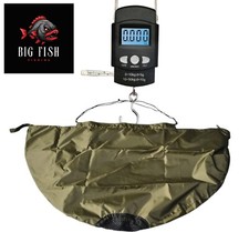Fishing Weigh Sling 110cm x 60cm + Digital Weighing Scales Sea/Course/Carp