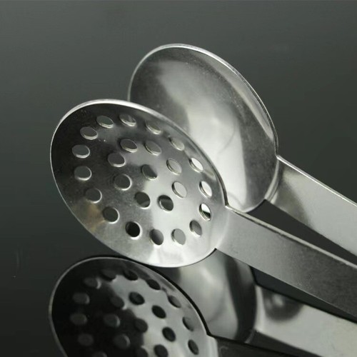 Stainless steel tea tongs - steel,