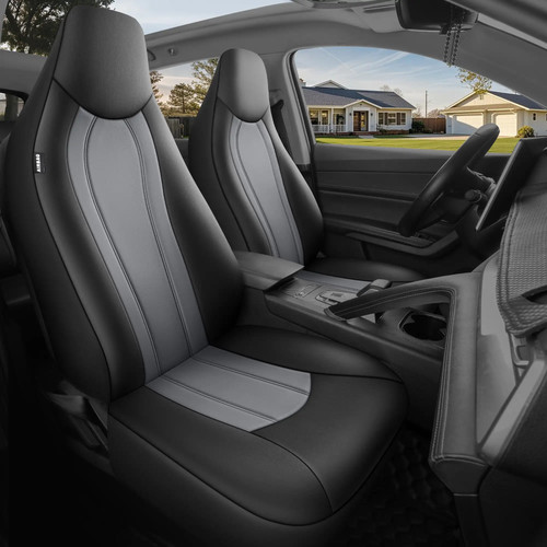 Luxury grey leatherette - grey,