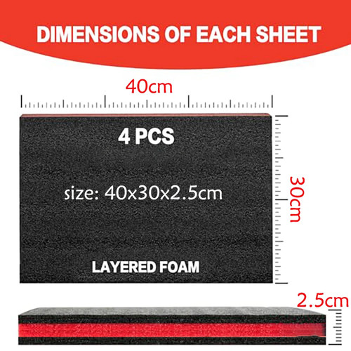 Pack tool box foam - pack,