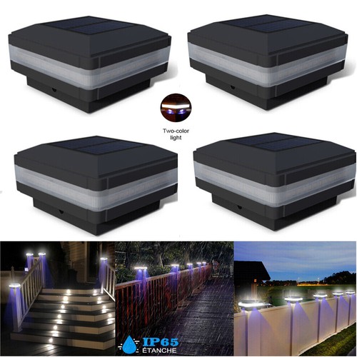 Solar post lights - lights, deck