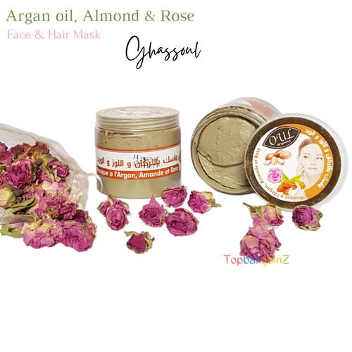 Natural ghassoul clay face - natural,