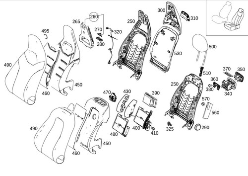 Mercedes benz genuine seat - genuine,