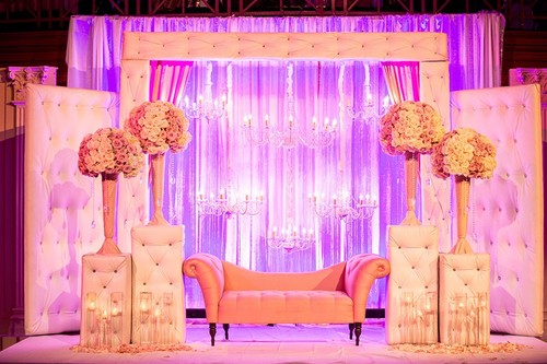 Tufted backdrop design stage - backdrop,