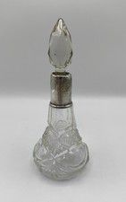 ANTIQUE SILVER COLLAR  PERFUME BOTTLE with CHESTER HALLMARK