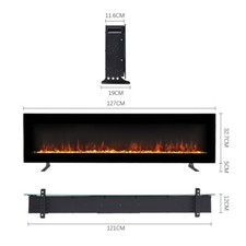 50/60"Electric Fireplace