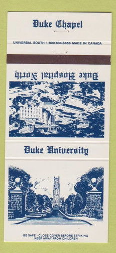 Matchbook cover duke - cover,
