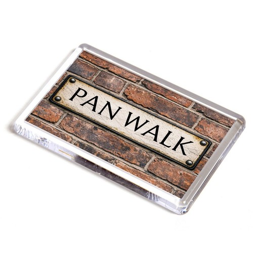 Fridge magnet pan walk - fridge,