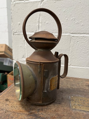 Old railway handlamp - old,