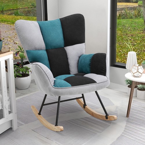 Upholstered patchwork linen - upholstered,