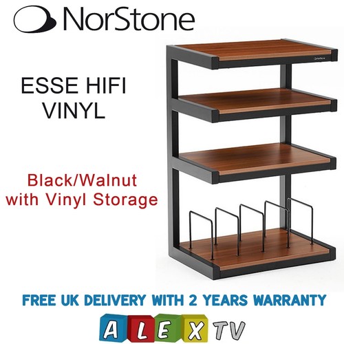 Norstone esse black hifi rack - norstone,