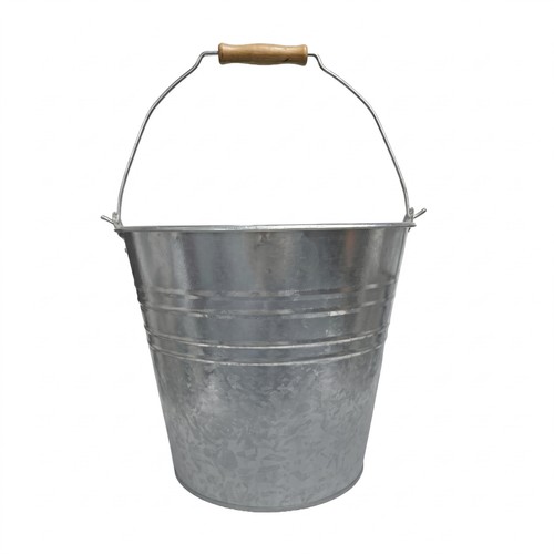 12l metal bucket tin - tin, pot
