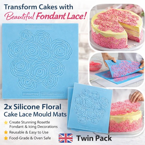 Silicone cake lace mould - cake,