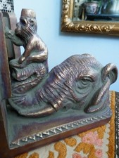 Pair Large Bookends Antique