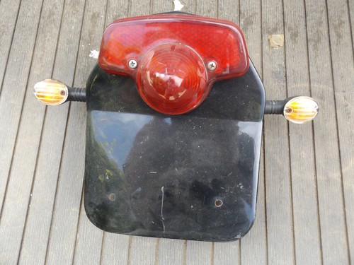Vintage motorcycle rear - motorcycle, number