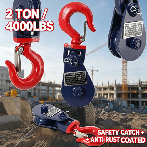 Ton snatch block with - snatch,