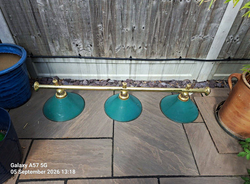 Vintage pool table lights - vintage,