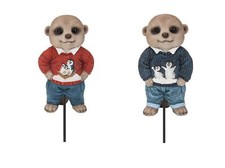 Christmas Jumper Meerkat - Plant Pal - Garden Ornament Gift - Indoor Outdoor NEW