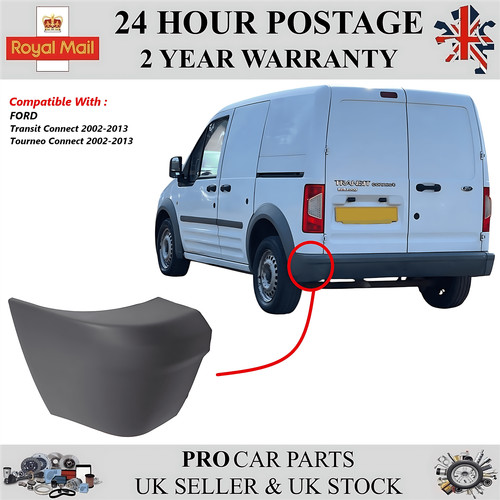 Rear bumper corner - bumper, left