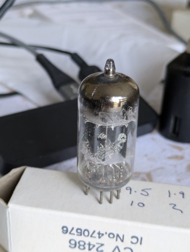 Amperex 12au7 ecc82 bugle - ecc82, boy